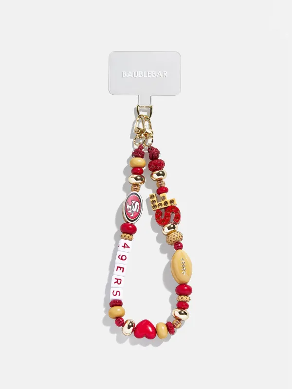NFL Beaded Phone Charm - San Francisco 49ers made by BaubleBar