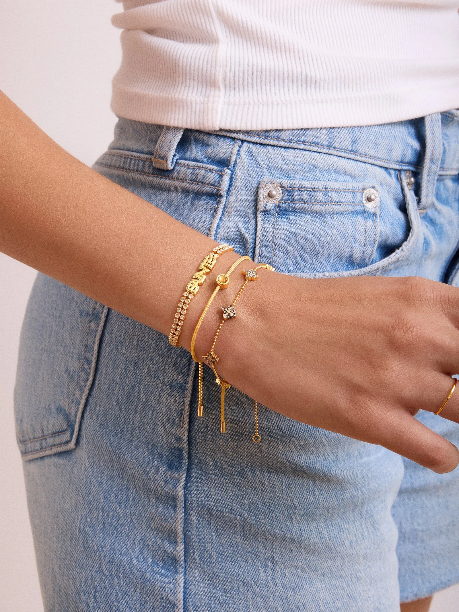 NFL Bracelet Set - New Orleans Saints sold by BaubleBar product image thumbnail 2