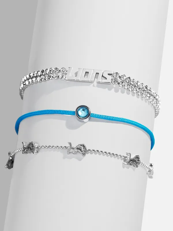 NFL Bracelet Set - Detroit Lions sold by BaubleBar