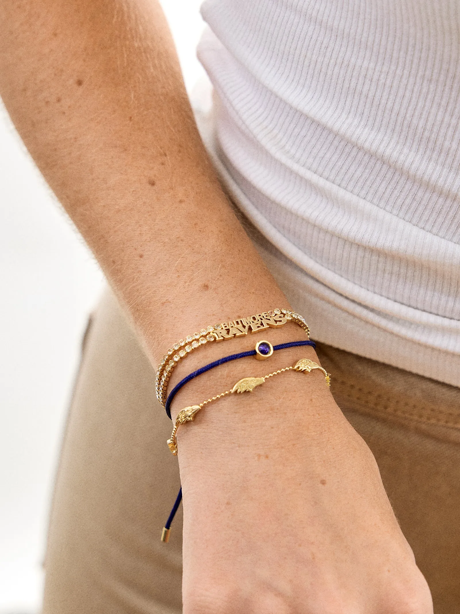 NFL Bracelet Set - Baltimore Ravens sold by BaubleBar product image thumbnail 2