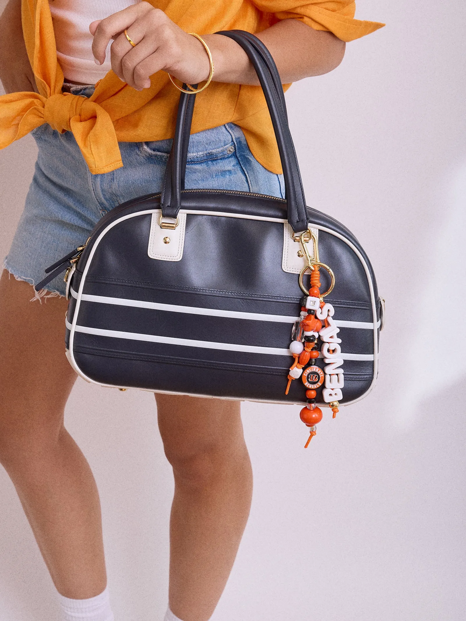 NFL Beaded Bag Charm - Cincinnati Bengals sold by BaubleBar product image thumbnail 2