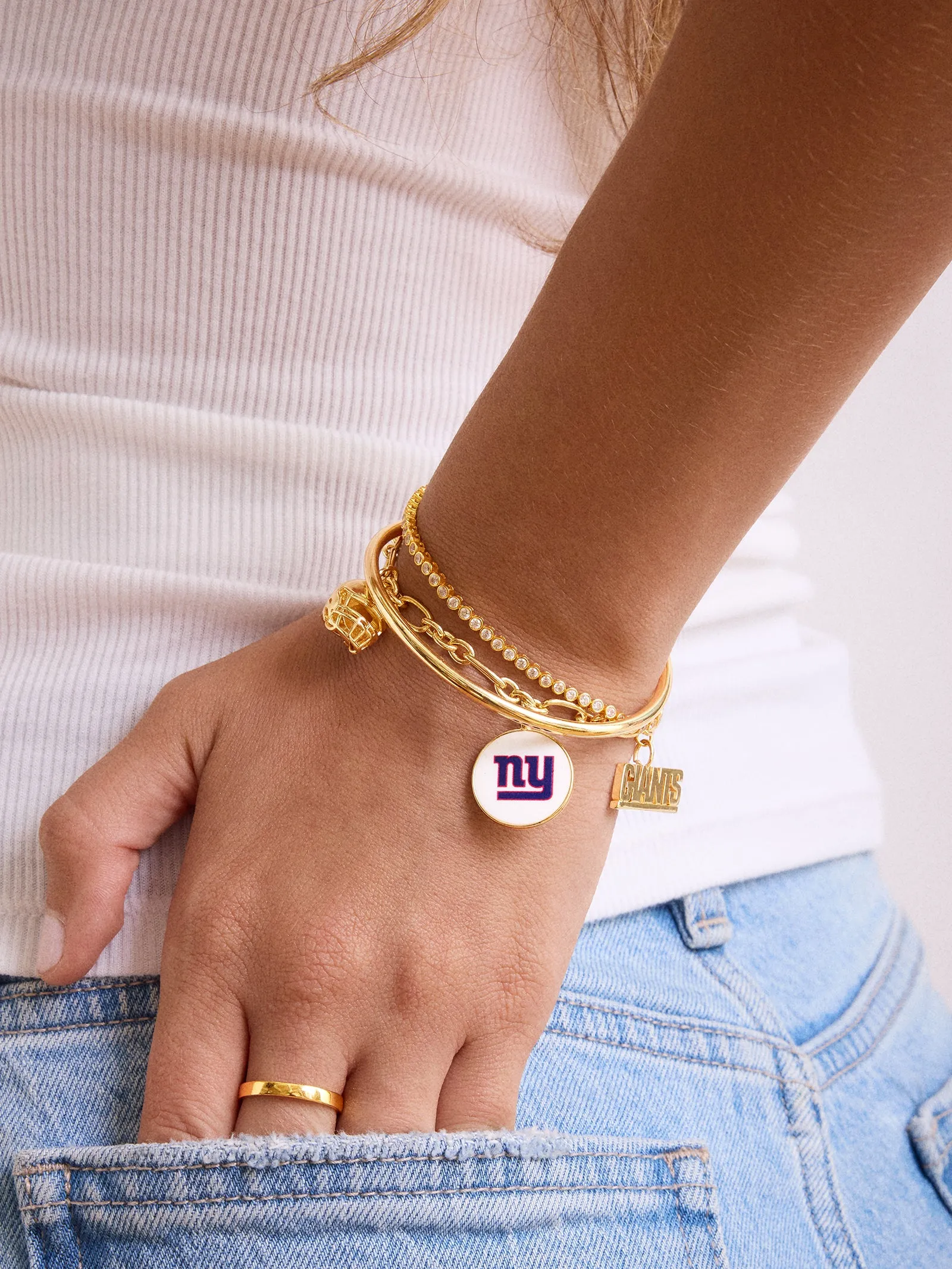 NFL Charm Bracelet - New York Giants sold by BaubleBar product image thumbnail 2