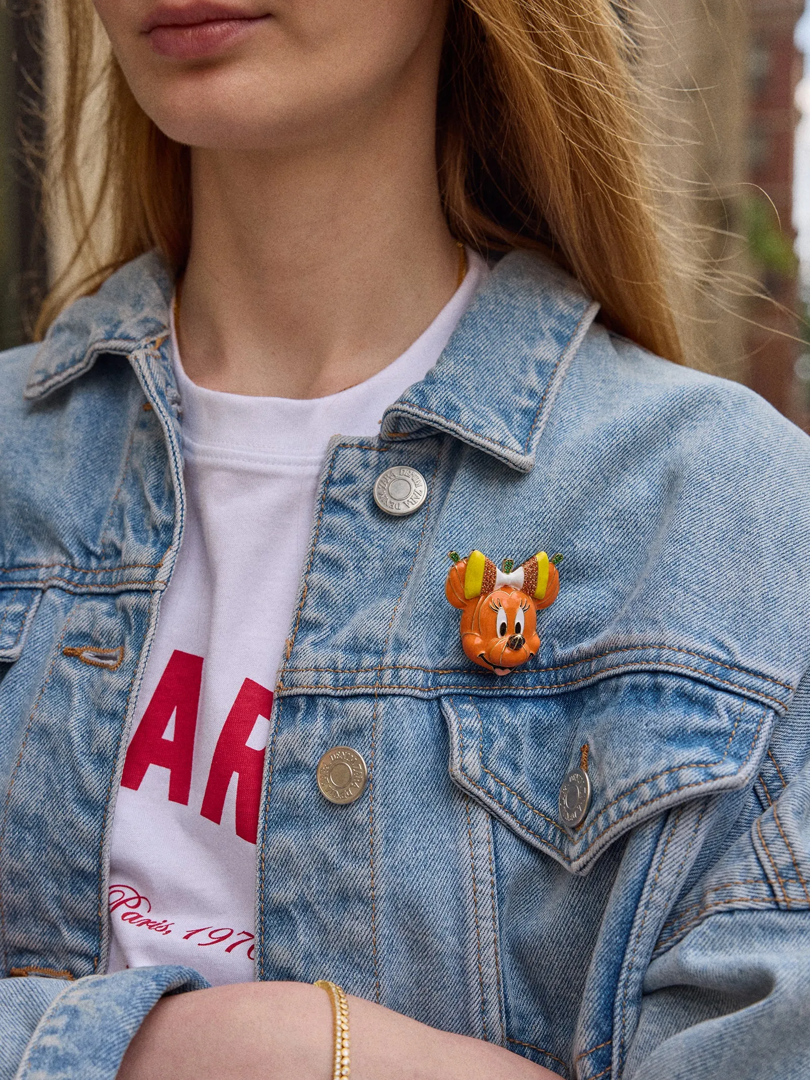 Disney Minnie Mouse Pumpkin 3D Pin - Minnie Mouse sold by BaubleBar product image thumbnail 2