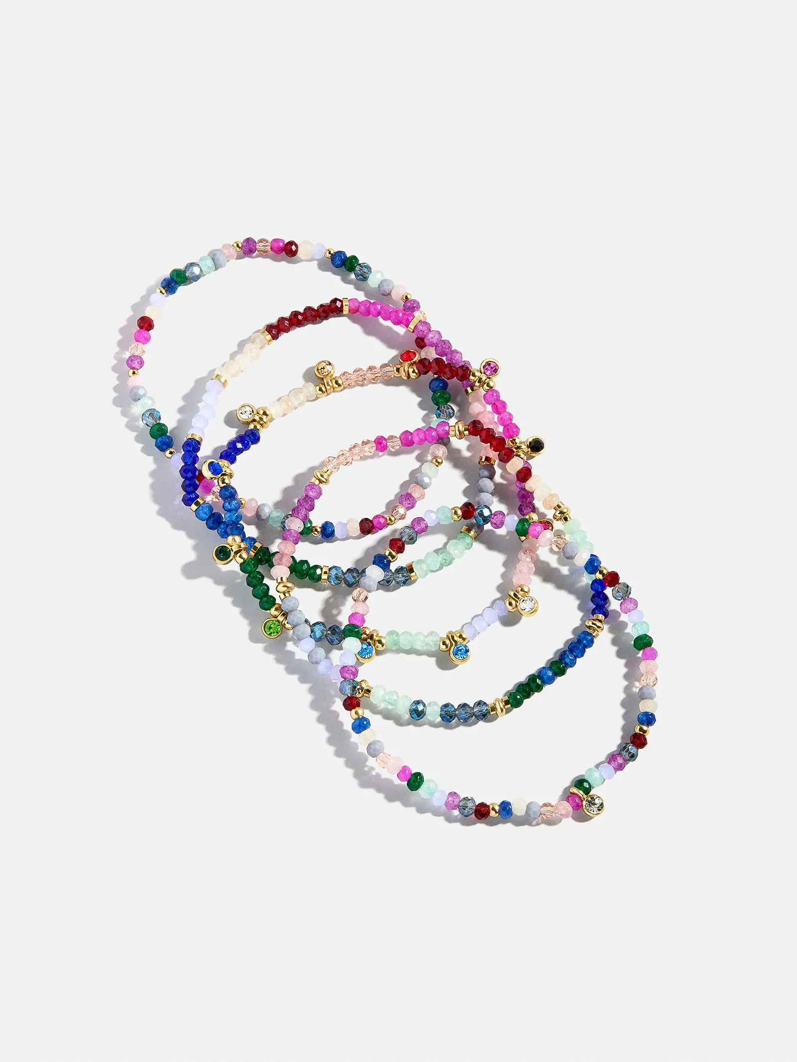 Indya Semi-Precious Layered Bracelet Set - Dark Multi sold by BaubleBar product image thumbnail 4
