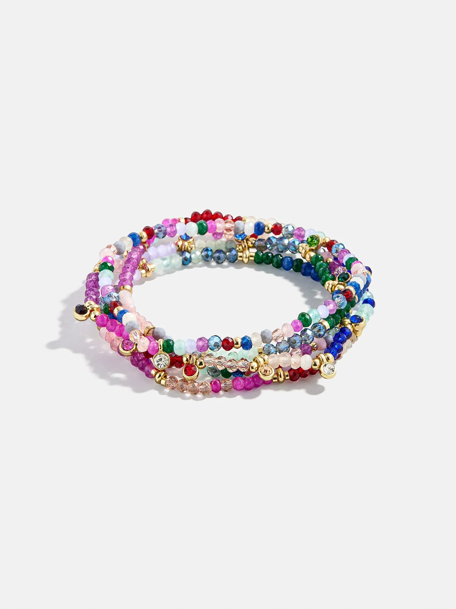 Indya Semi-Precious Layered Bracelet Set - Dark Multi sold by BaubleBar product image thumbnail 3