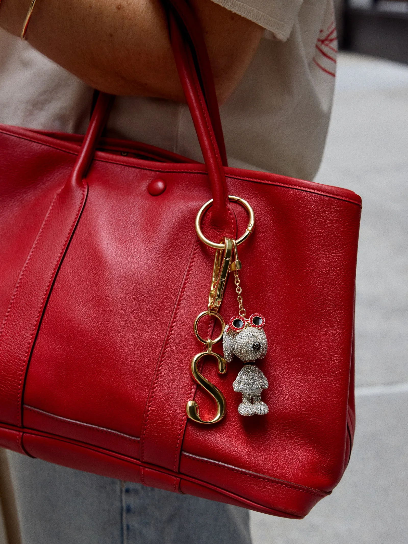 Peanuts Snoopy 3D Bag Charm - Snoopy sold by BaubleBar product image thumbnail 2