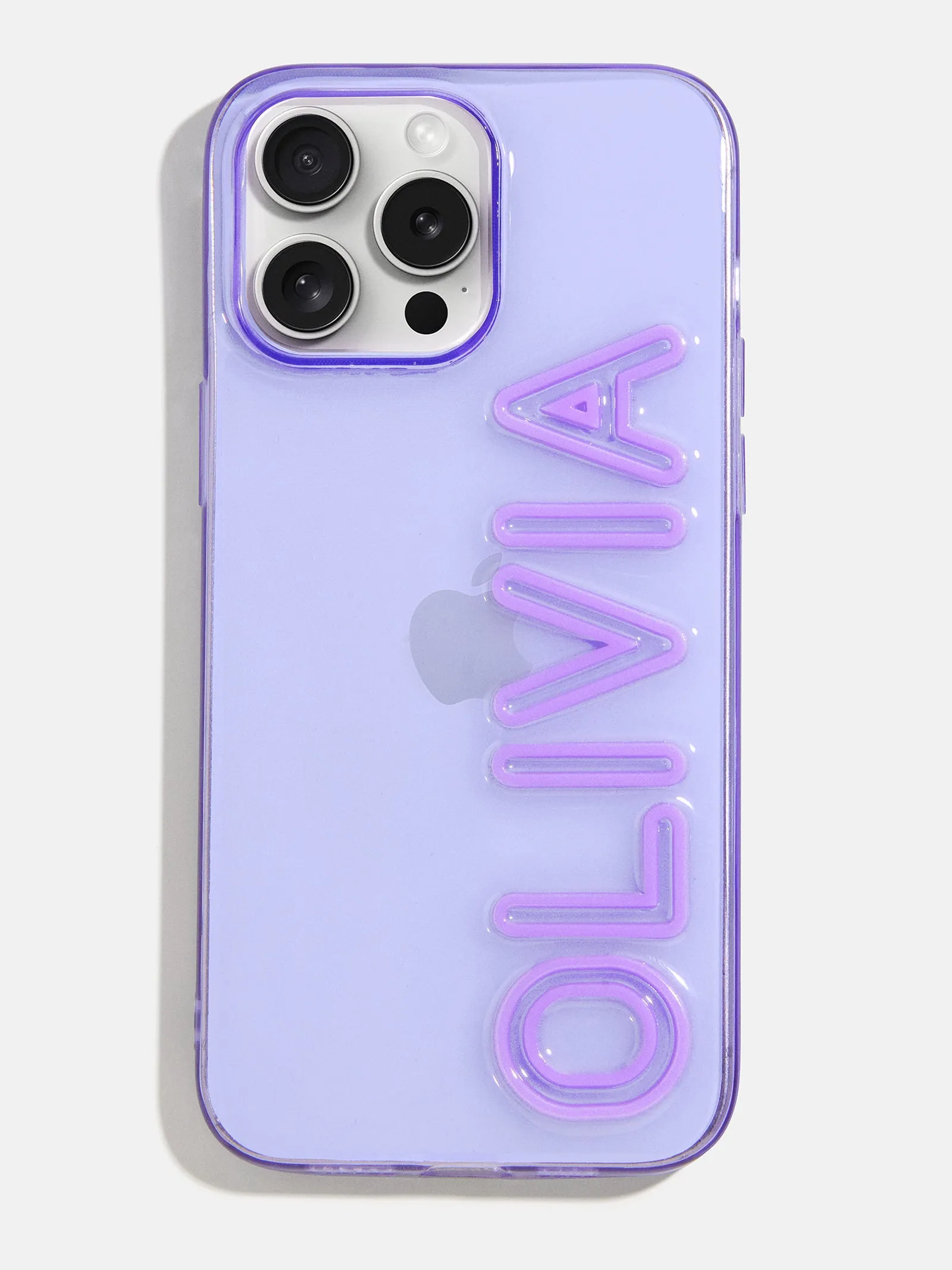Fine Line Custom iPhone Case - Transparent Purple sold by BaubleBar