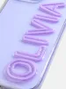 Fine Line Custom iPhone Case - Transparent Purple sold by BaubleBar