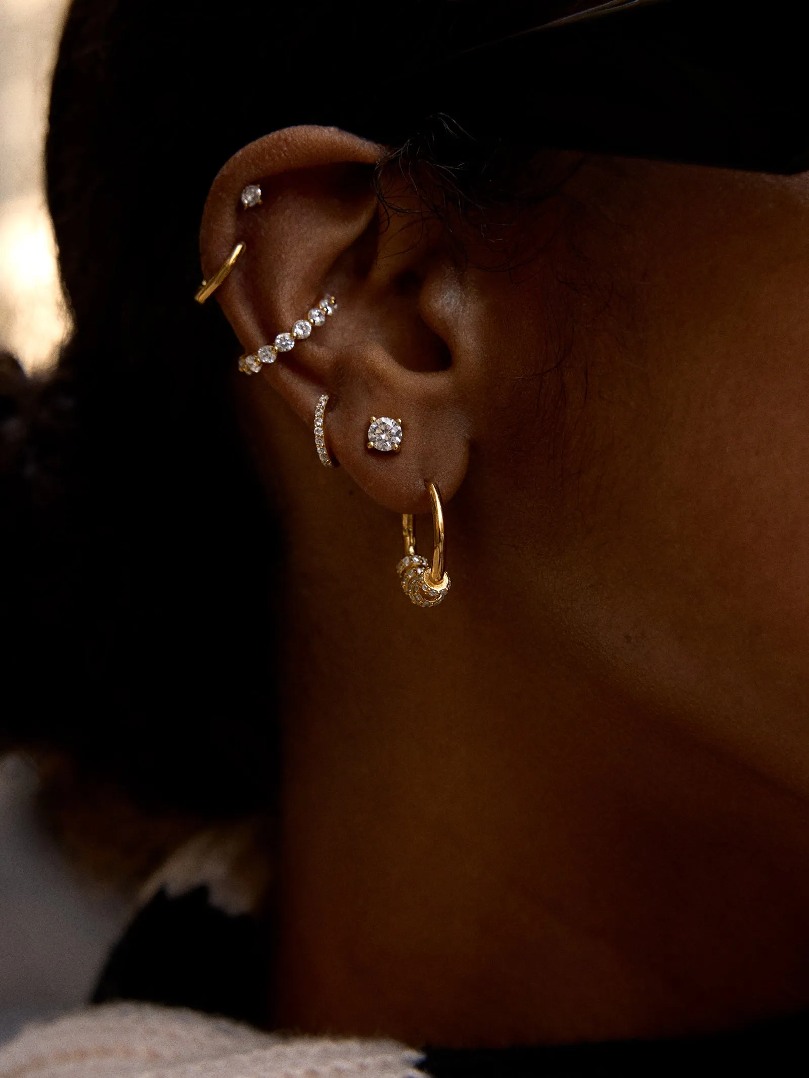 Debra 18K Gold Earrings - 4.5MM Debra Earring sold by BaubleBar product image thumbnail 2