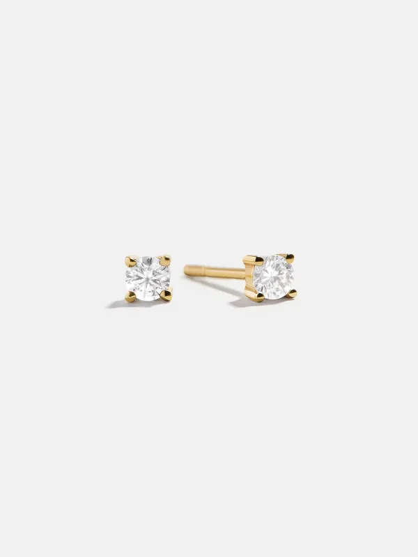 Debra 18K Gold Earrings - 3MM Debra Earring sold by BaubleBar