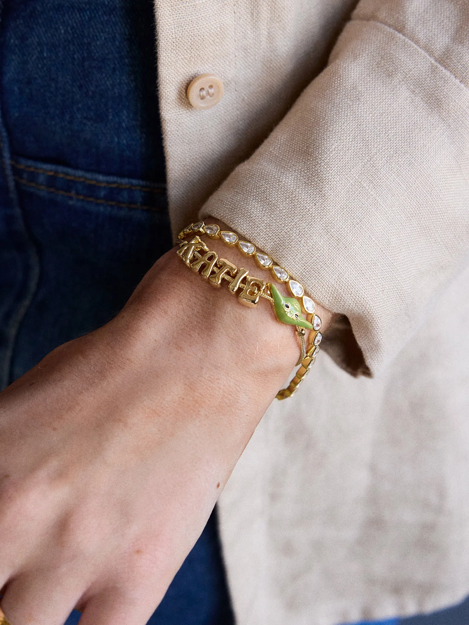 STAR WARS™ Yoda™ Bubble Slider Custom Bracelet - Yoda sold by BaubleBar product image thumbnail 2