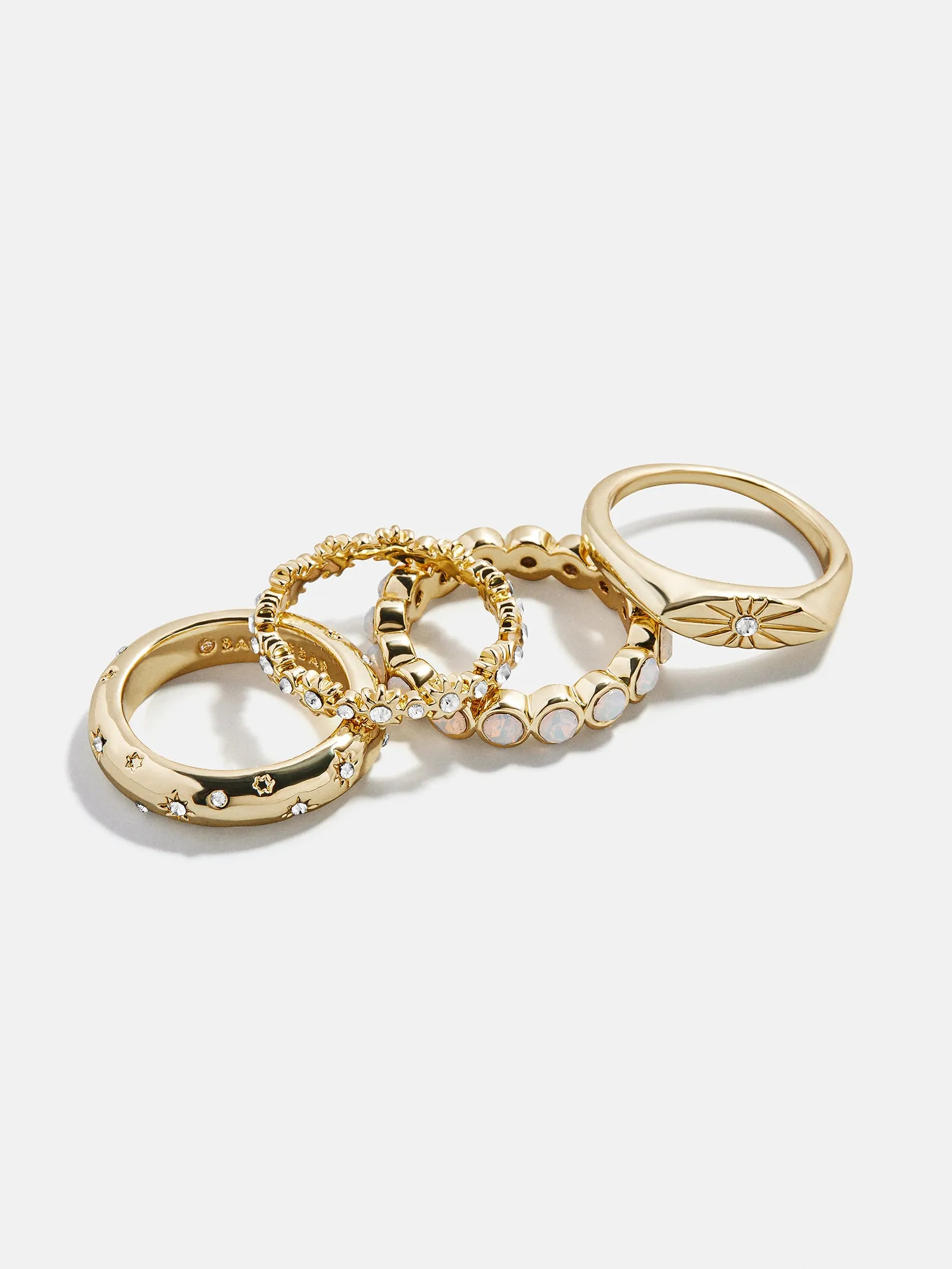 Star Power Celestial Ring Set - Gold/Pavé sold by BaubleBar product image thumbnail 3