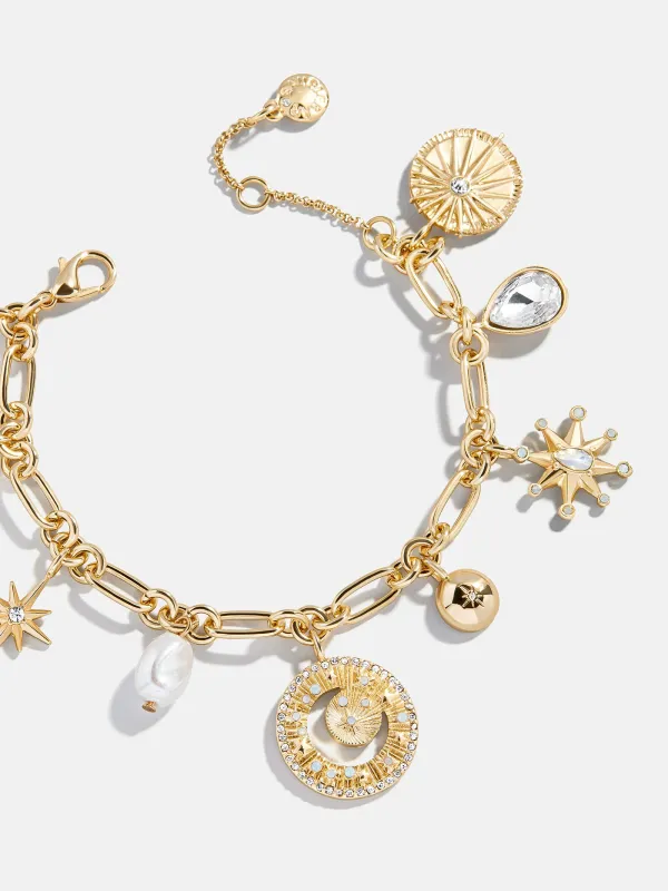 Star Power Celestial Charm Bracelet - Gold/Pavé sold by BaubleBar