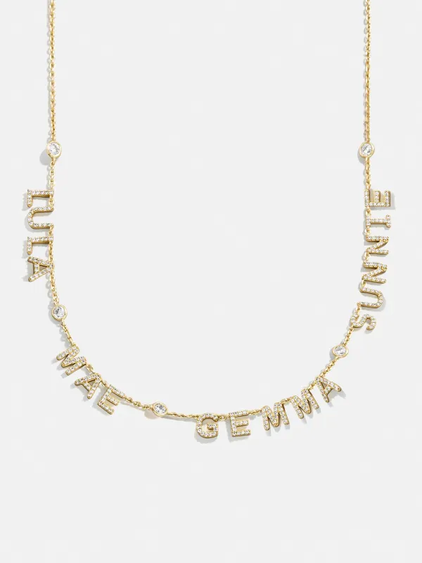 14K Gold Custom Multi Name Necklace - 4 Names sold by BaubleBar