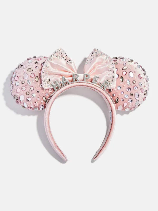 Disney Minnie Mouse Pink & Silver Crystal Pavé Custom Ears Headband - Pink & Silver Crystal Pavé Custom Ears sold by BaubleBar