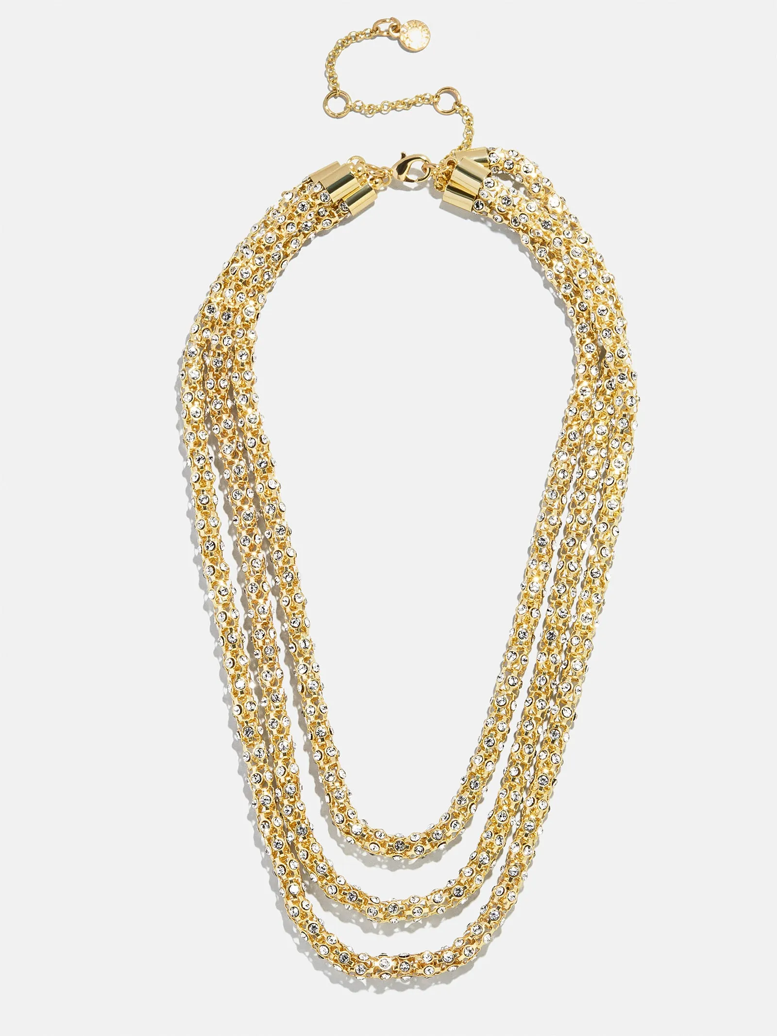 Crystal Layered Necklace - Gold/Pavé sold by BaubleBar product image thumbnail 4