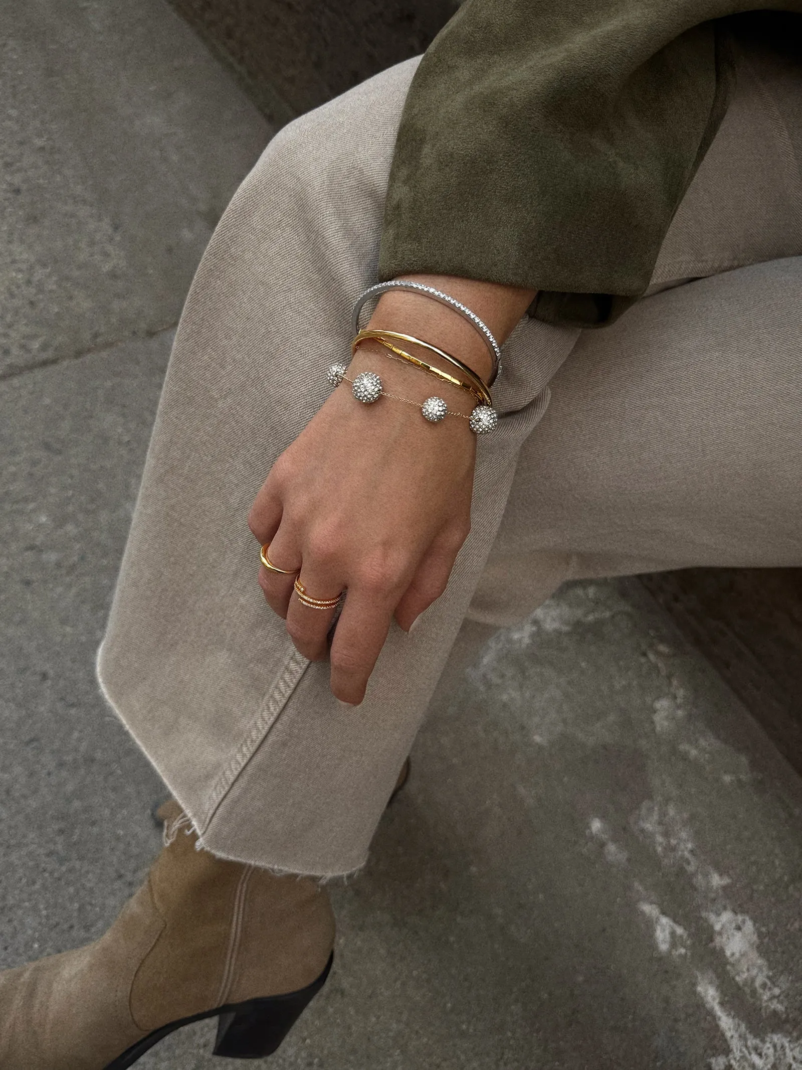 Blair Bracelet - Gold/Pavé sold by BaubleBar product image thumbnail 2