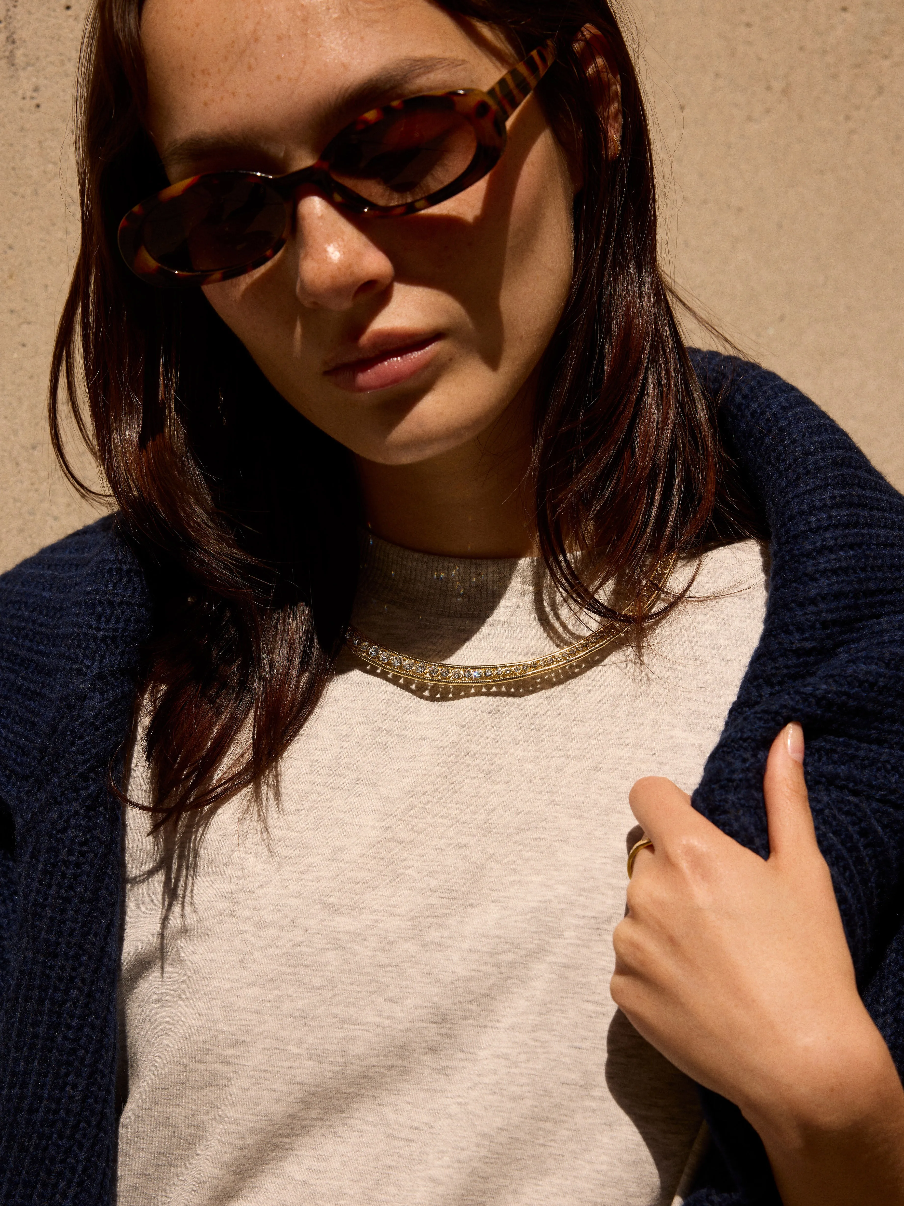 Olivia Collar Necklace - Gold/Pavé sold by BaubleBar product image thumbnail 2