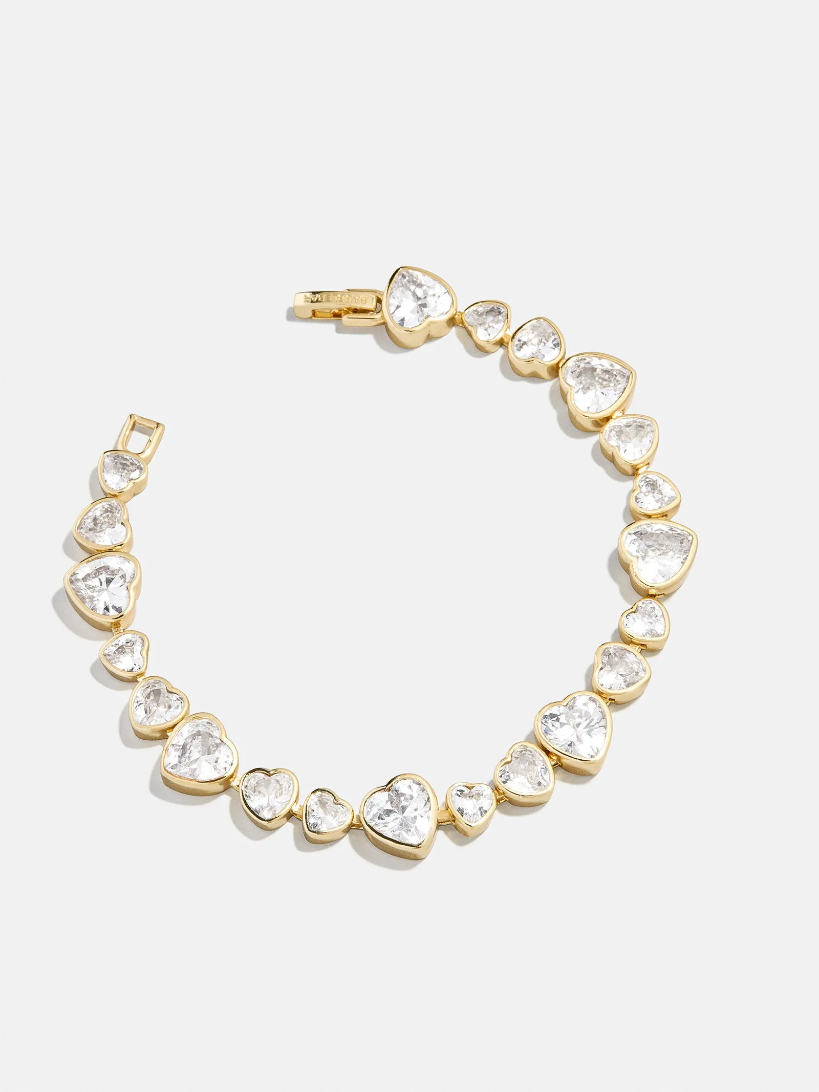 Zadie Heart Tennis Bracelet - Gold/Pavé sold by BaubleBar product image thumbnail 3