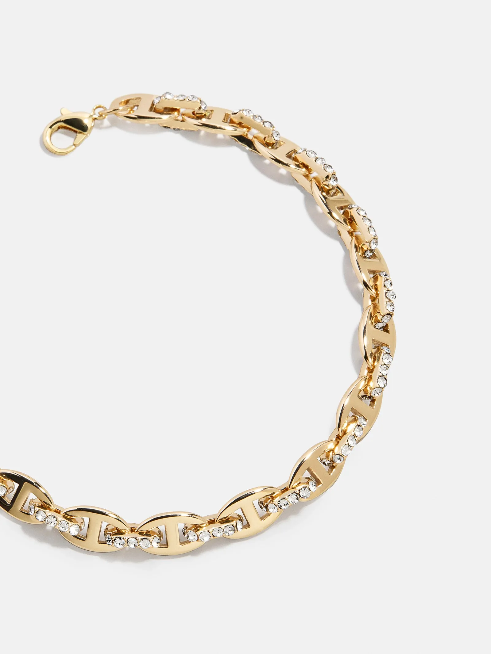 Thalia Mariner Chain Bracelet - Gold/Pavé sold by BaubleBar