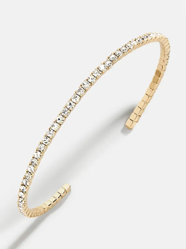 Rumi Open Cuff Bracelet - Gold/Pavé sold by BaubleBar