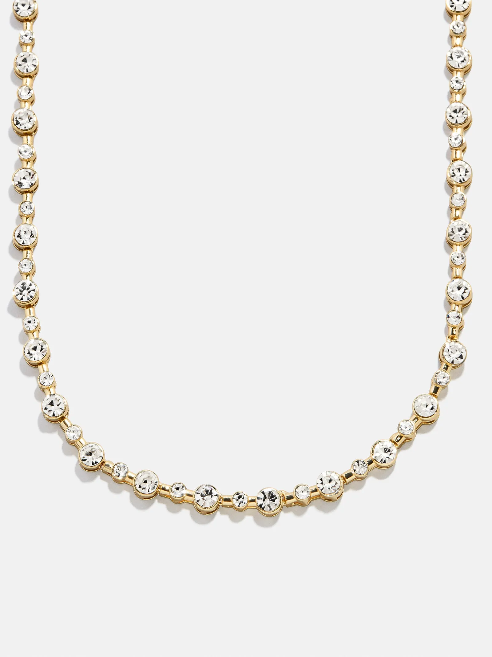 Jolie Tennis Necklace - Gold/Pavé sold by BaubleBar