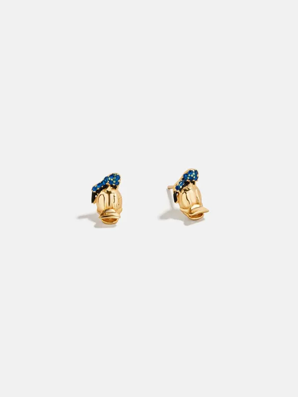 Disney Donald Duck 18K Gold Plated Sterling Silver Crystal Studs - Donald Duck sold by BaubleBar