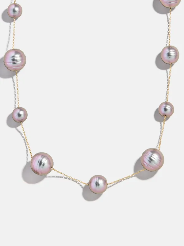 Blair Pearl Necklace - Tahitian Pearl Collar sold by BaubleBar