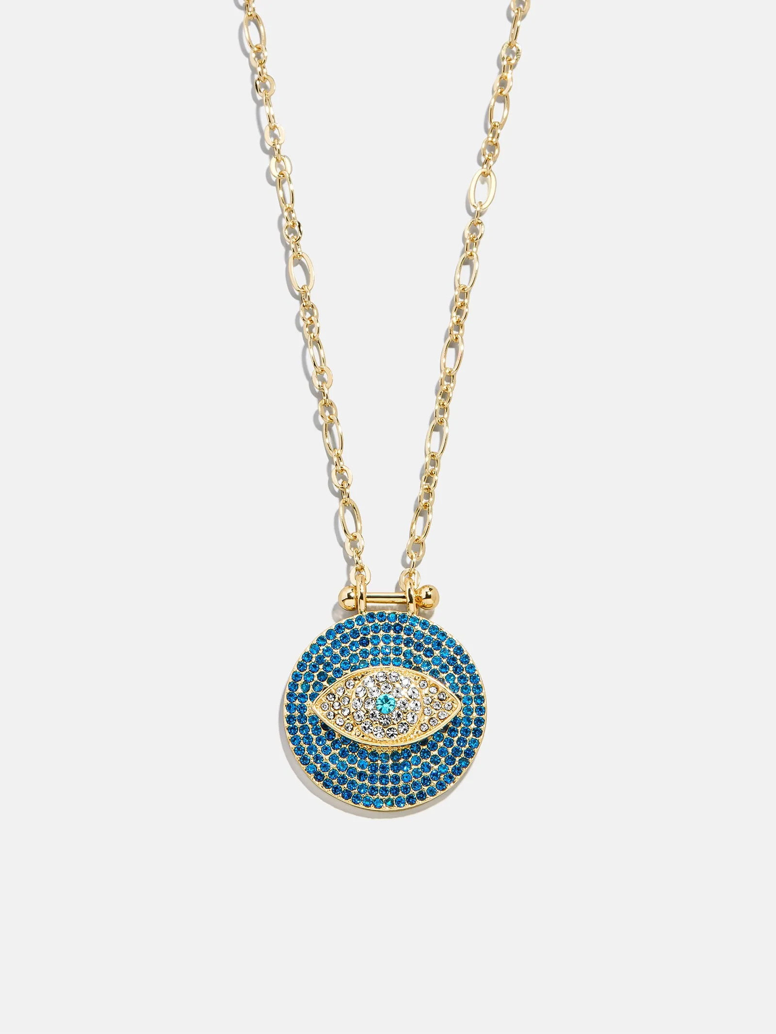 Evil Eye Pendant Necklace - Gold/Blue sold by BaubleBar