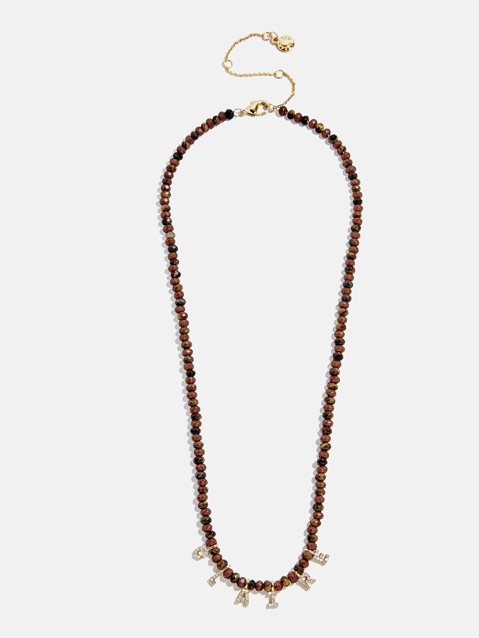 Mini Semi-Precious Custom Necklace - Tiger's Eye sold by BaubleBar product image thumbnail 3
