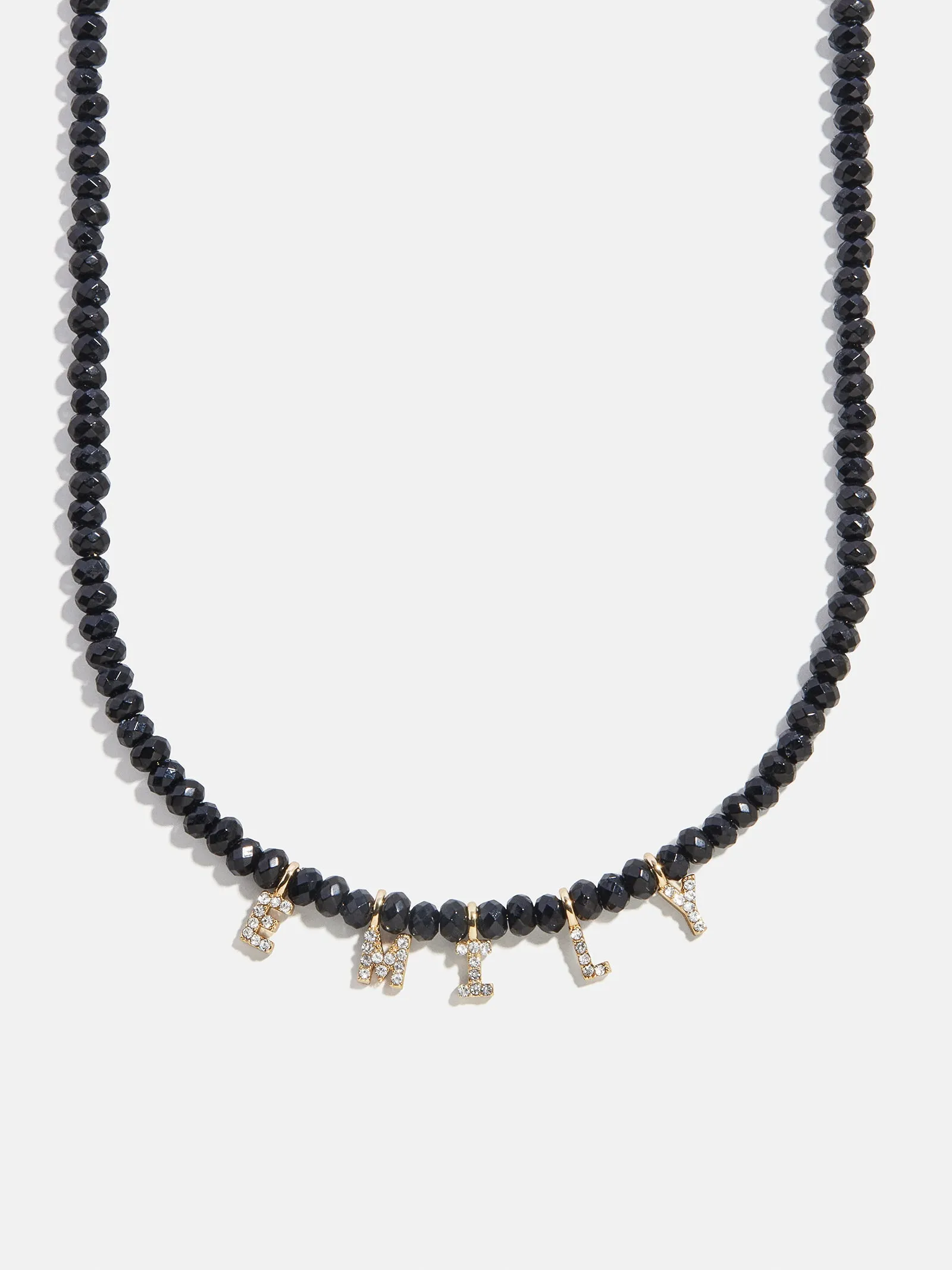 Mini Semi-Precious Custom Necklace - Onyx sold by BaubleBar