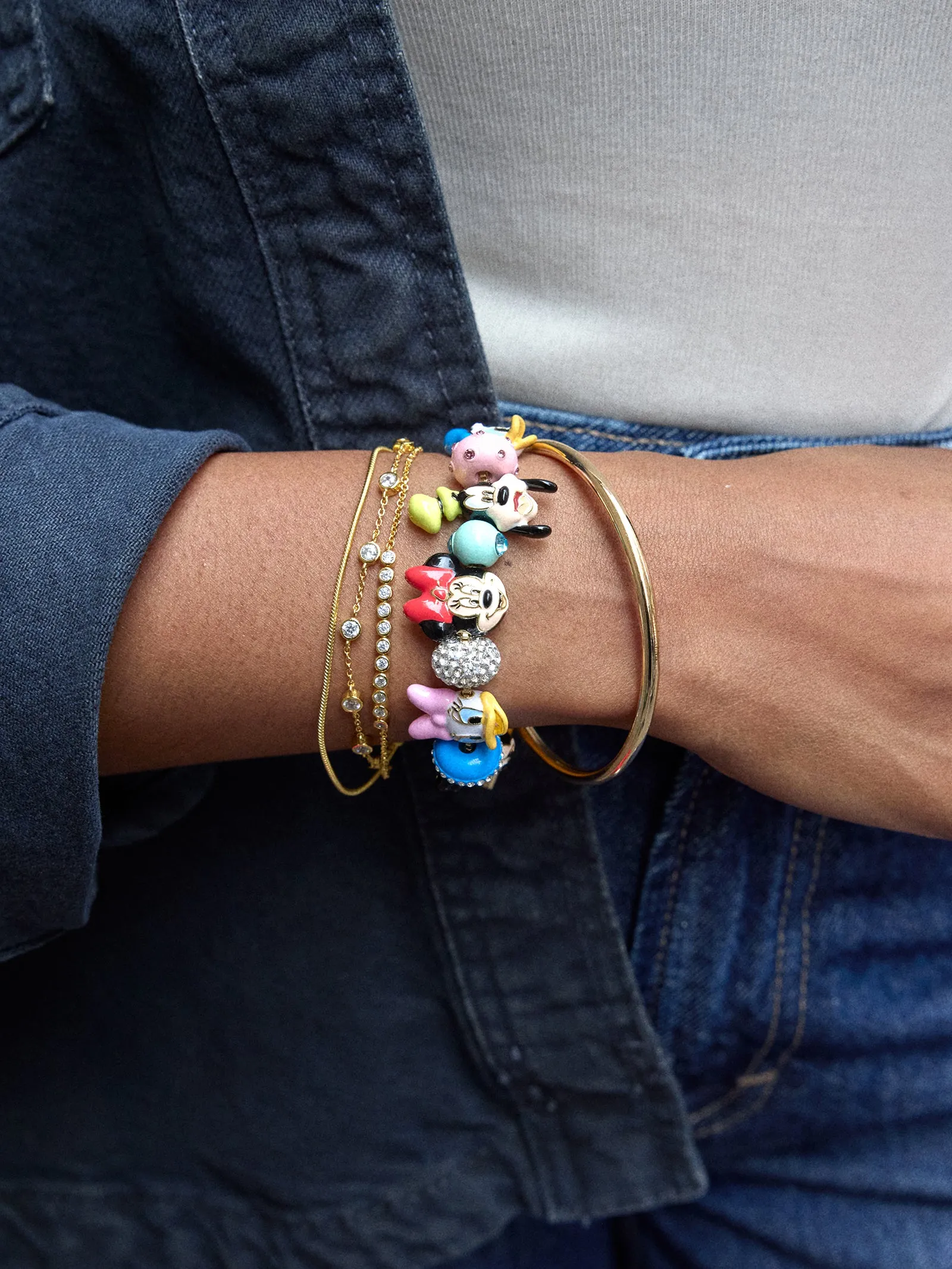 Disney Friends Forever Charm Bracelet - Disney Mickey & Friends Charm Bracelet sold by BaubleBar product image thumbnail 2
