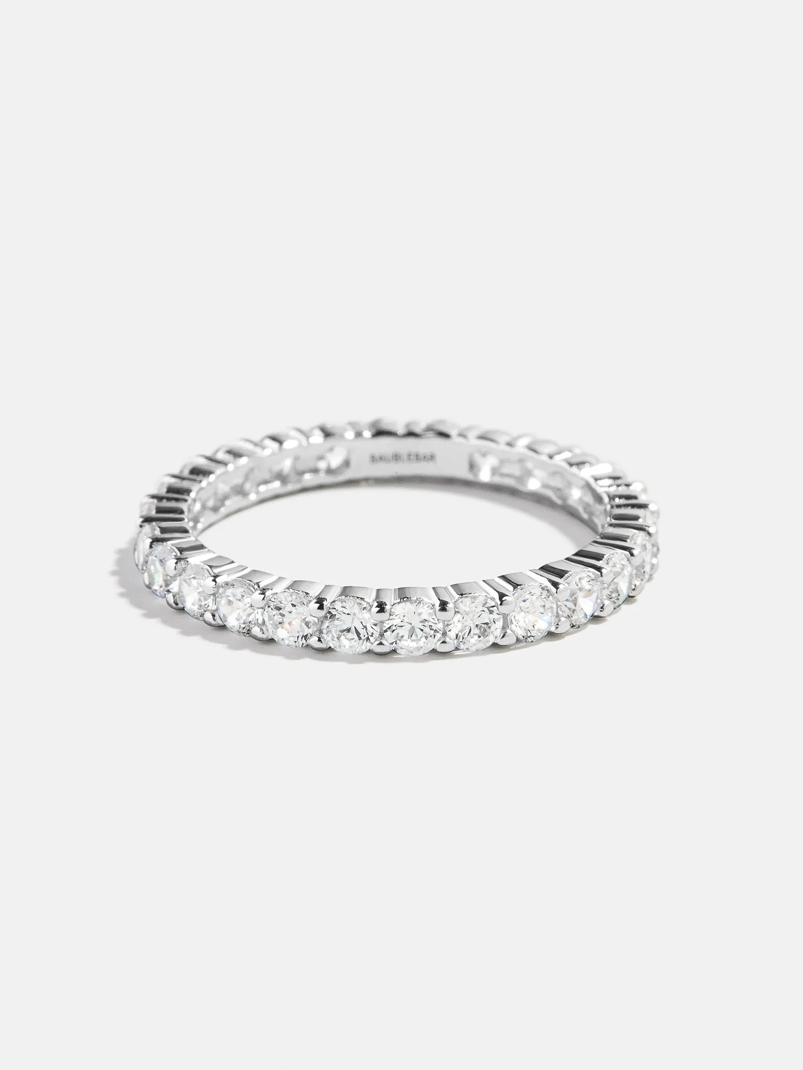 Diana Sterling Silver Eternity Ring - 3MM Stones sold by BaubleBar