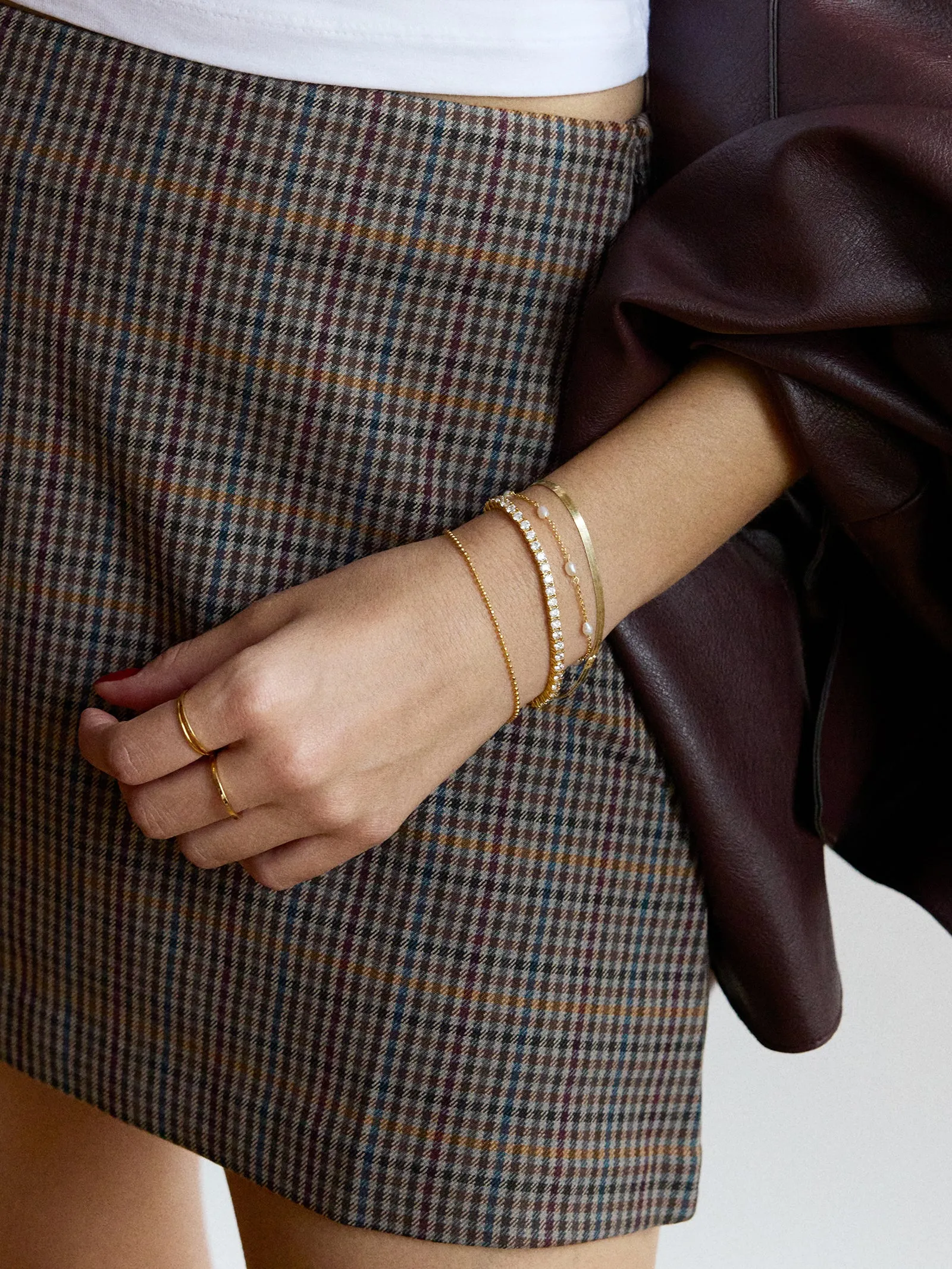 Yasmine 18K Gold Pearl Bracelet - Gold/Pearl sold by BaubleBar product image thumbnail 2