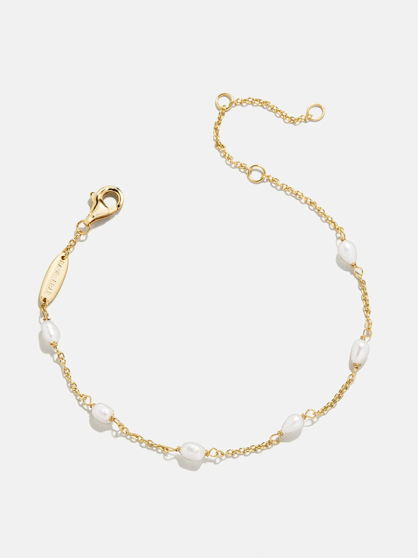 Yasmine 18K Gold Pearl Bracelet - Gold/Pearl sold by BaubleBar product image thumbnail 3