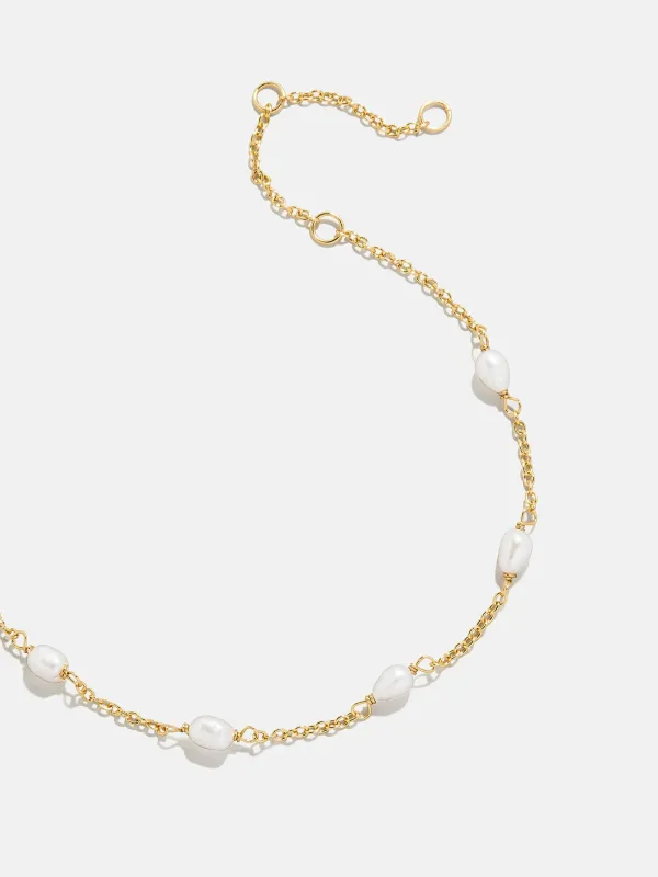 Yasmine 18K Gold Pearl Bracelet - Gold/Pearl sold by BaubleBar