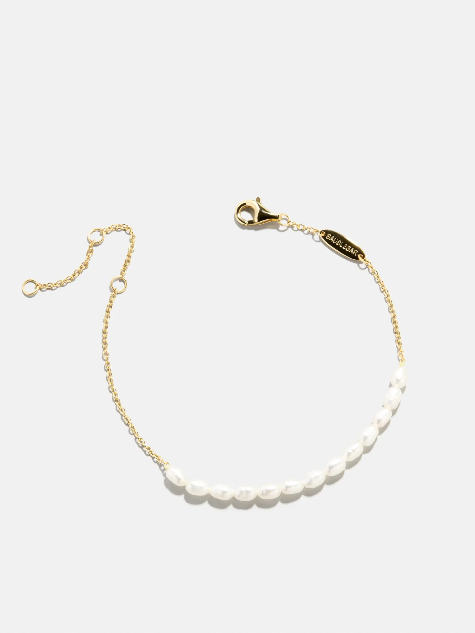 Barbra 18K Gold Pearl Bracelet - Gold/Pearl sold by BaubleBar product image thumbnail 3