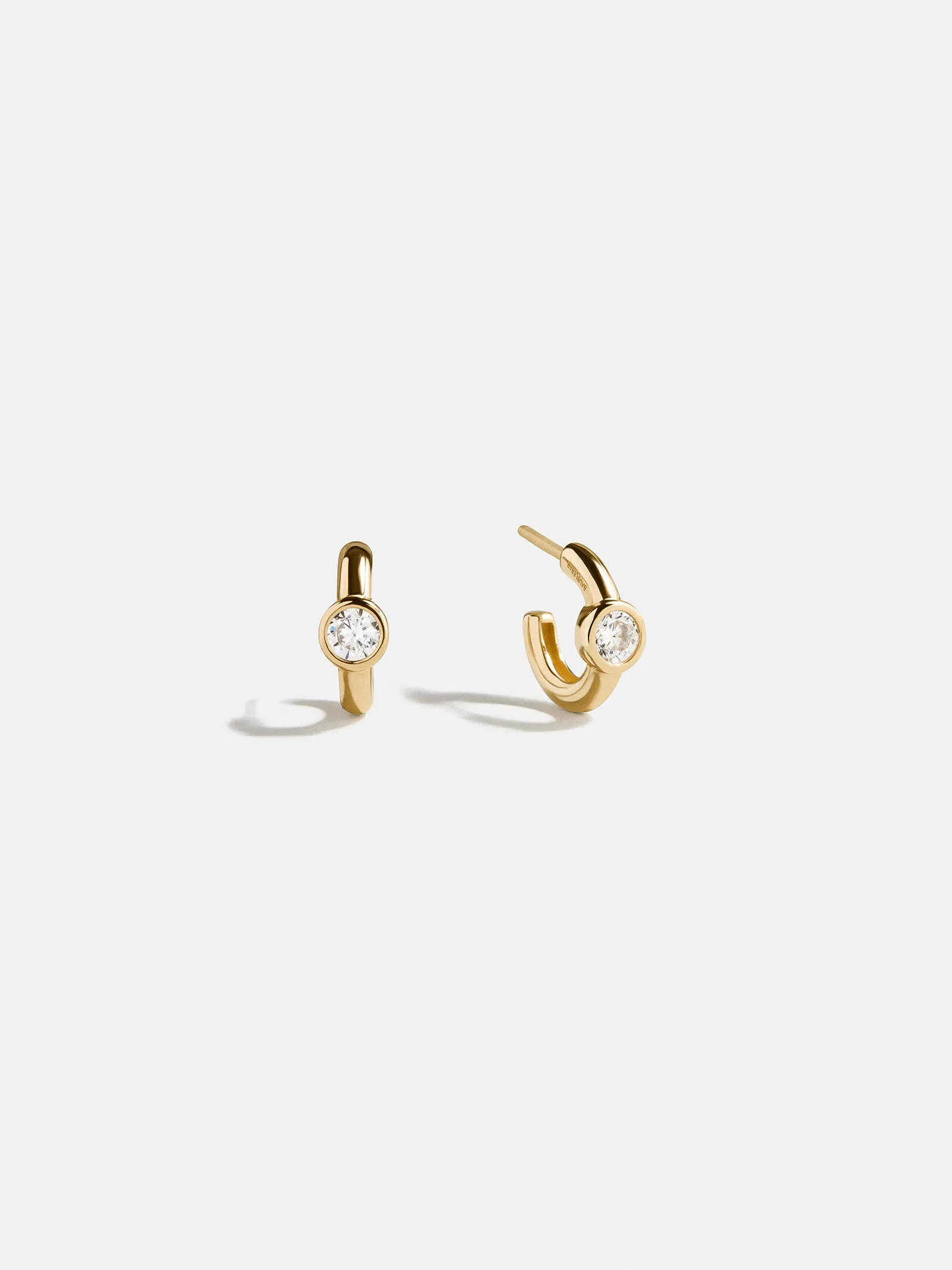 Dawn 18K Gold Earrings - Gold/Pavé sold by BaubleBar