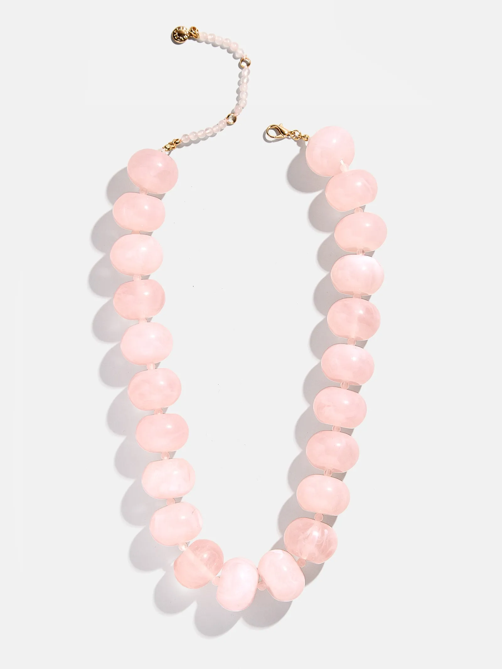 Joan Semi-Precious Necklace - Rose Quartz sold by BaubleBar product image thumbnail 3