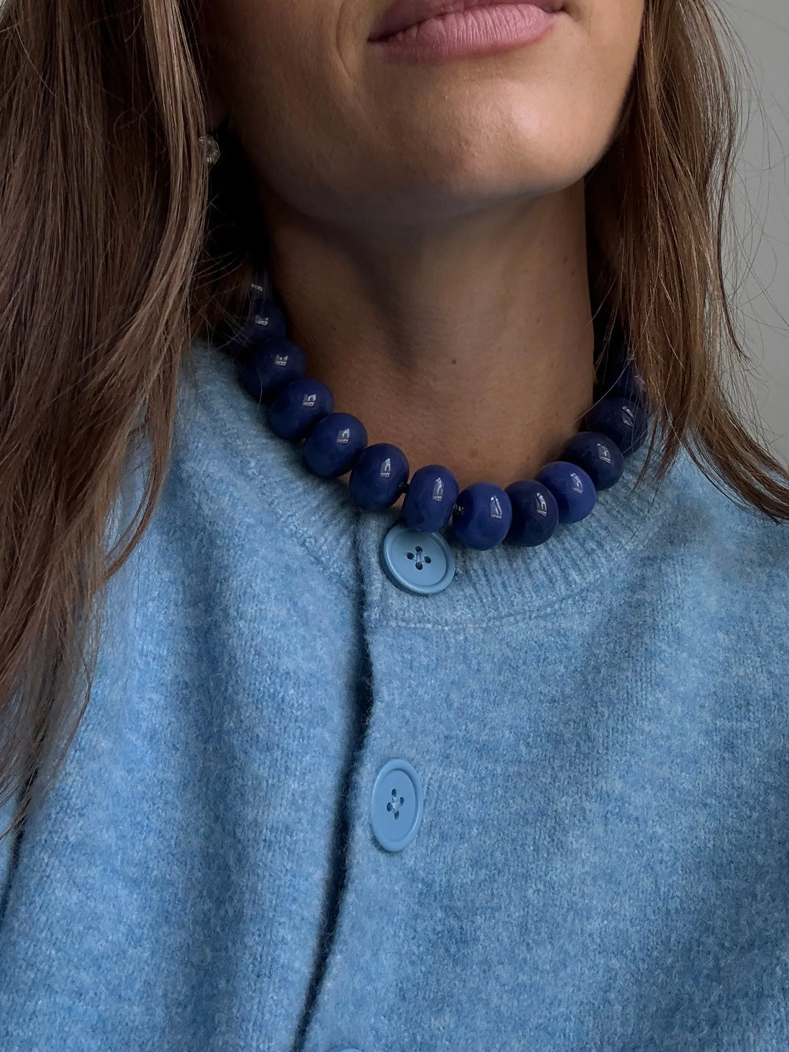 Joan Semi-Precious Necklace - Lapis sold by BaubleBar product image thumbnail 2