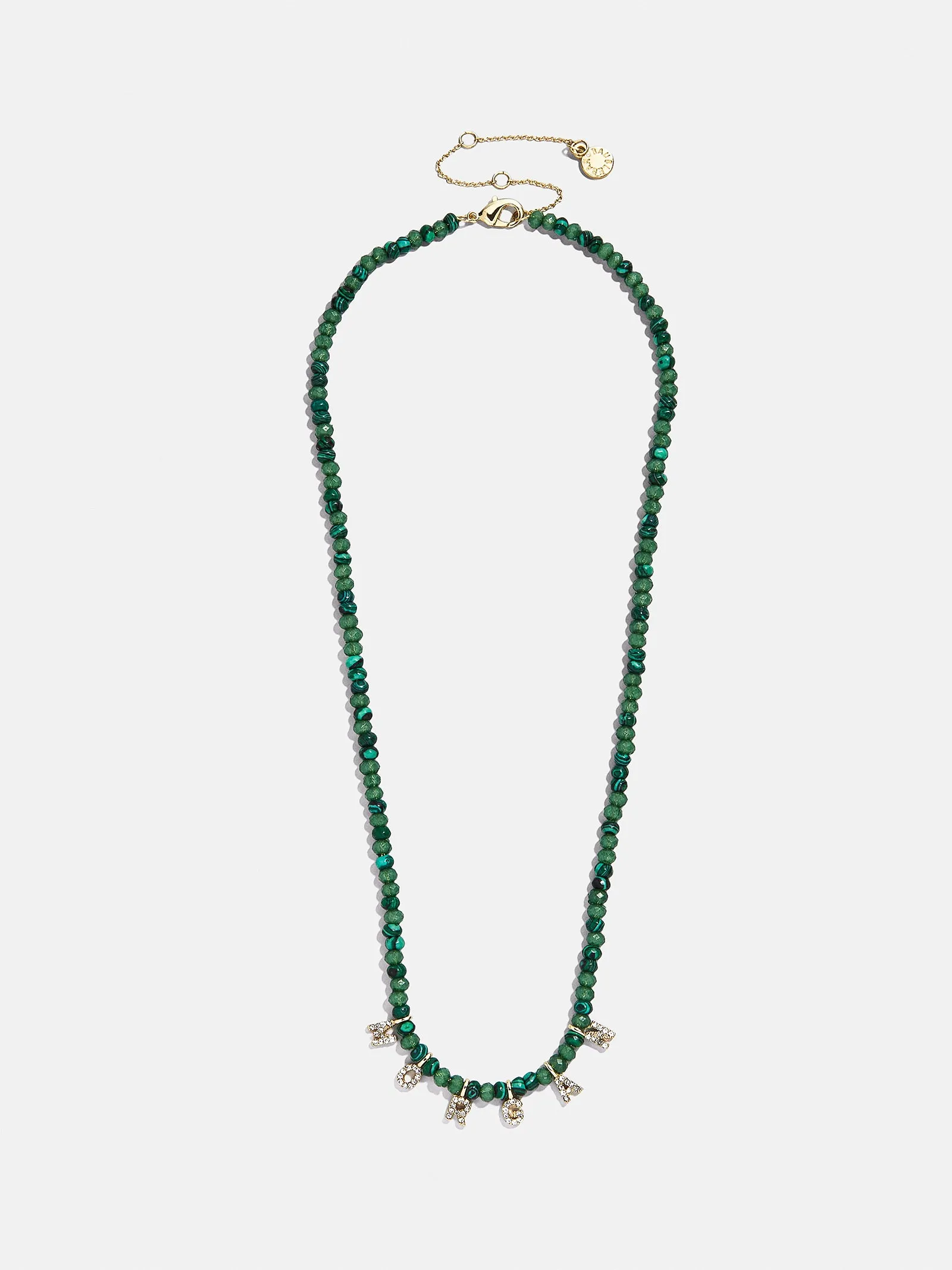Mini Semi-Precious Custom Necklace - Malachite sold by BaubleBar product image thumbnail 3