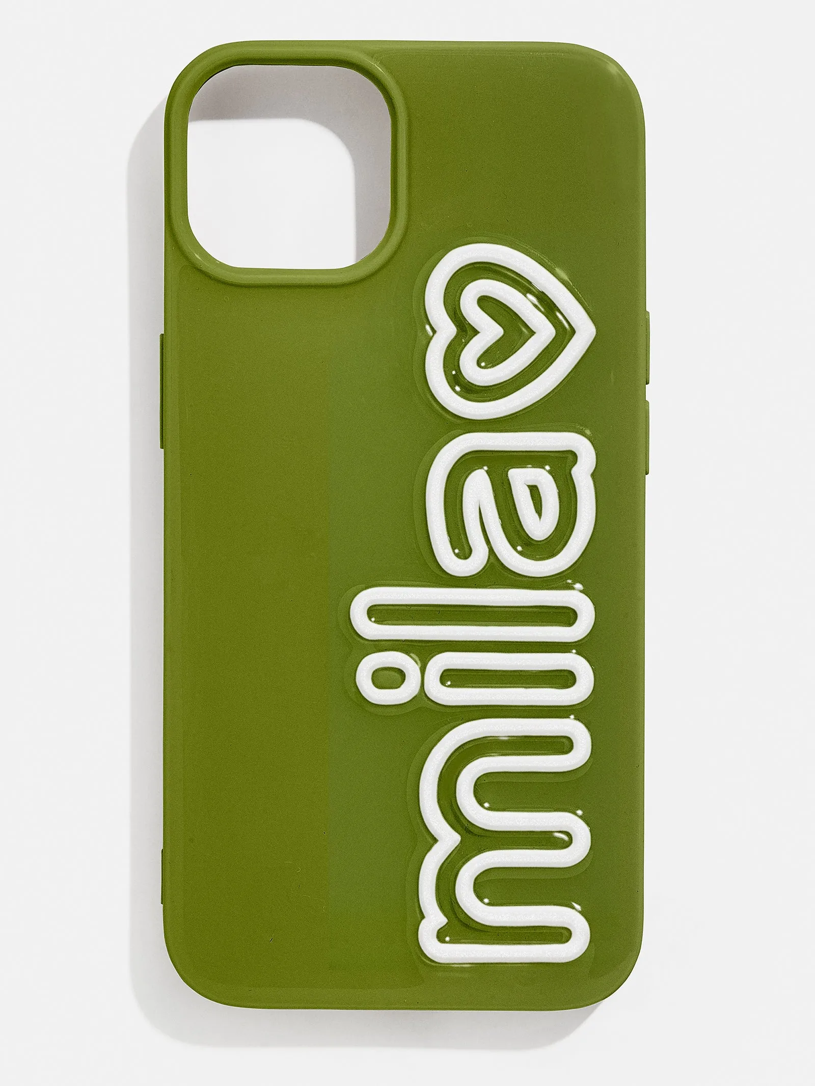 Fine Line Custom iPhone Case - Olive/White sold by BaubleBar