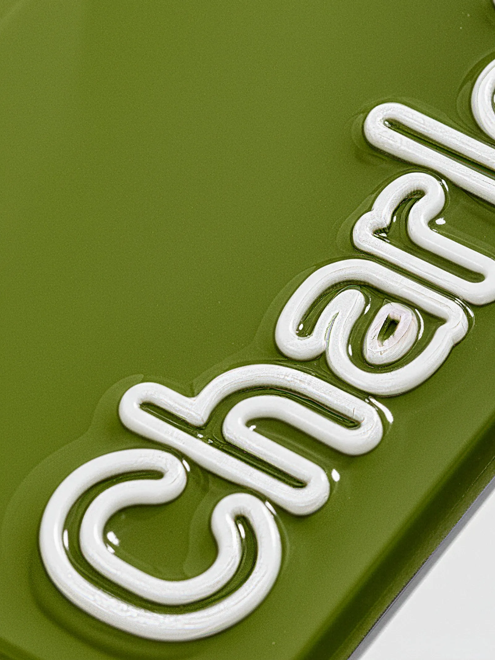 Fine Line Custom iPhone Case - Olive/White sold by BaubleBar product image thumbnail 2