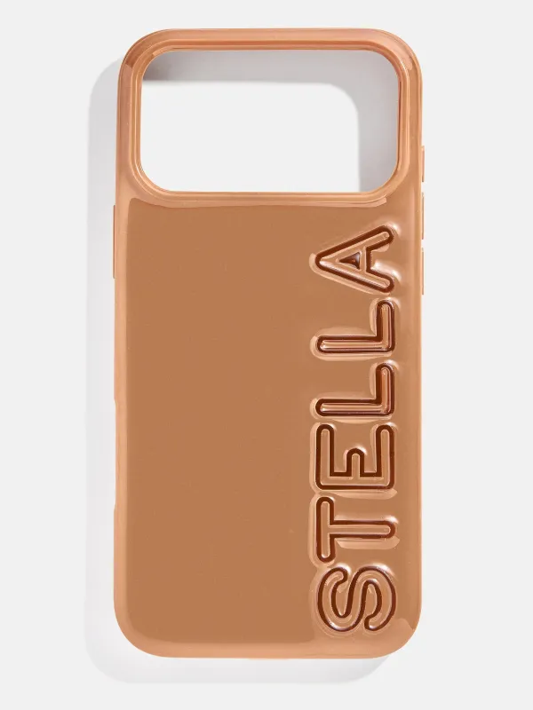 Fine Line Custom iPhone Case - Brown sold by BaubleBar