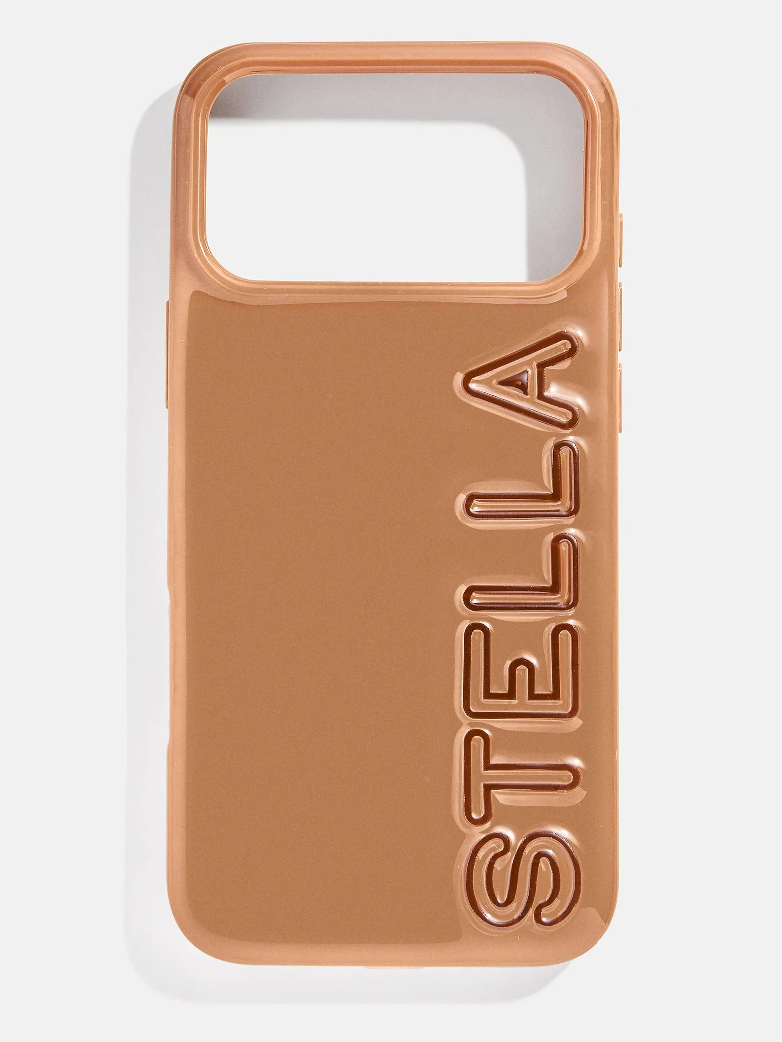 Fine Line Custom iPhone Case - Brown/Dark Brown sold by BaubleBar