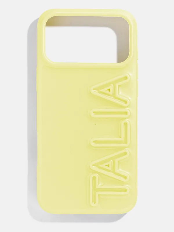 Fine Line Custom iPhone Case - Butter Yellow sold by BaubleBar