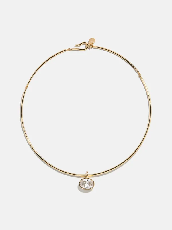 Lexi Crystal Collar Necklace - Bezel Collar Necklace sold by BaubleBar