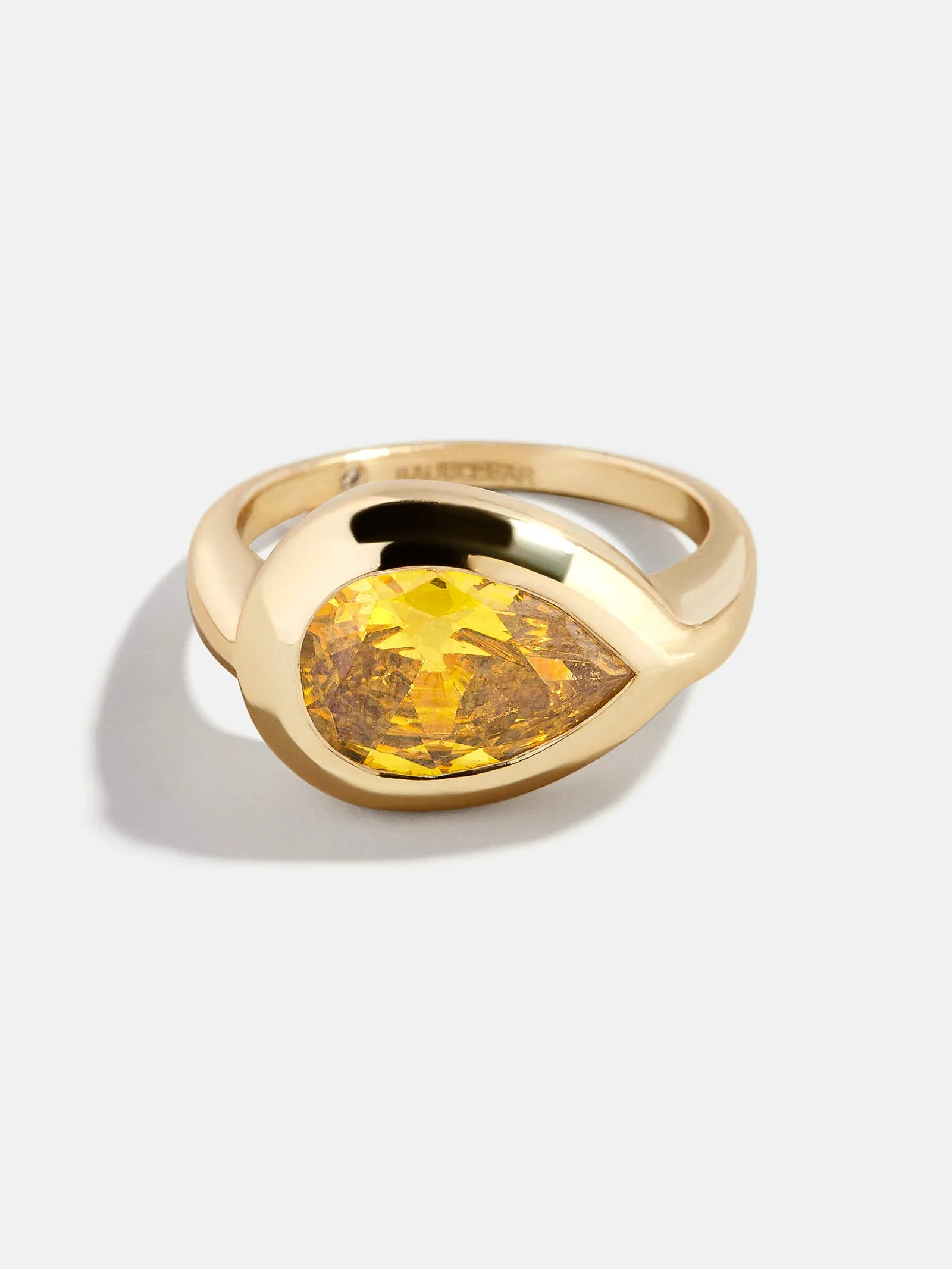 Gold Cubic Zirconia Custom Birthstone Ring - Topaz sold by BaubleBar product image thumbnail 5