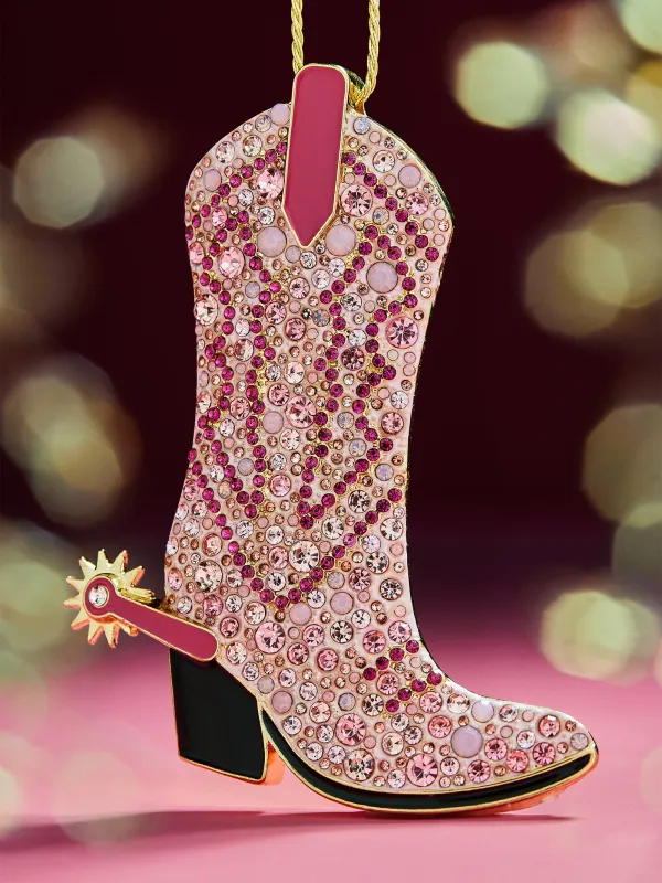 Spur Of The Moment Cowgirl Boot Ornament - Cowboy Boot sold by BaubleBar