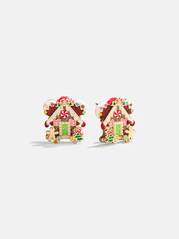 Disney Mickey Mouse Gingerbread House Earrings - Gingerbread House sold by BaubleBar